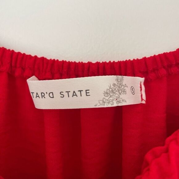 Altar’d State Sonia Cut Out Dress Small in Red - Picture 5 of 7